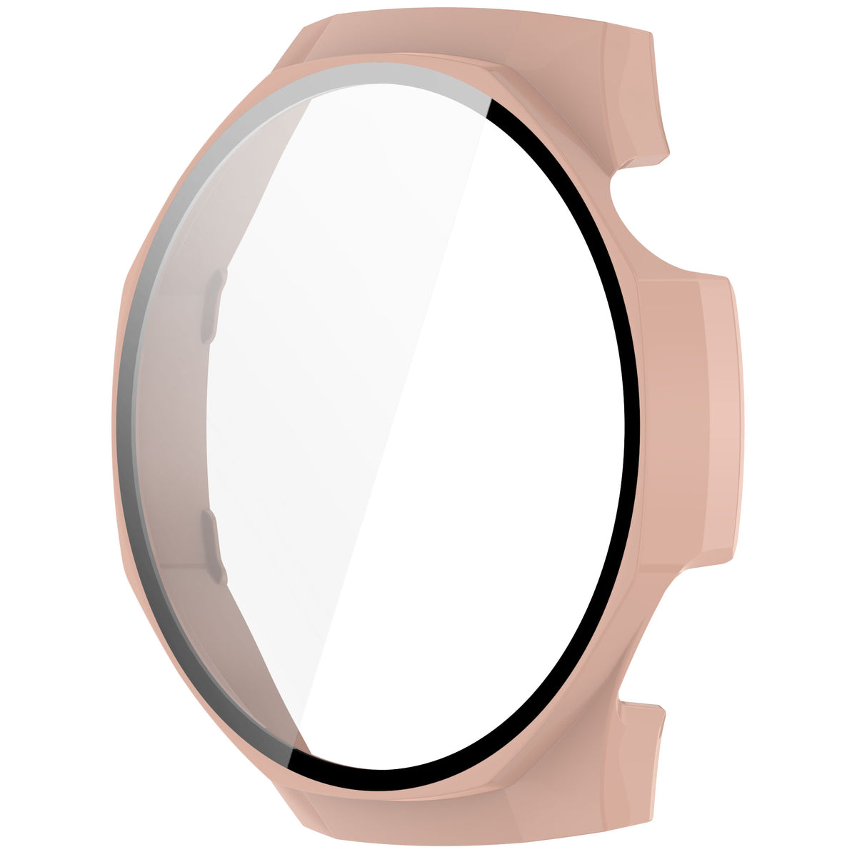 Schutzhülle mit Glas für Huawei Watch GT 5 Pro 46 mm, Bizon Case Watch Adamo, Rosa