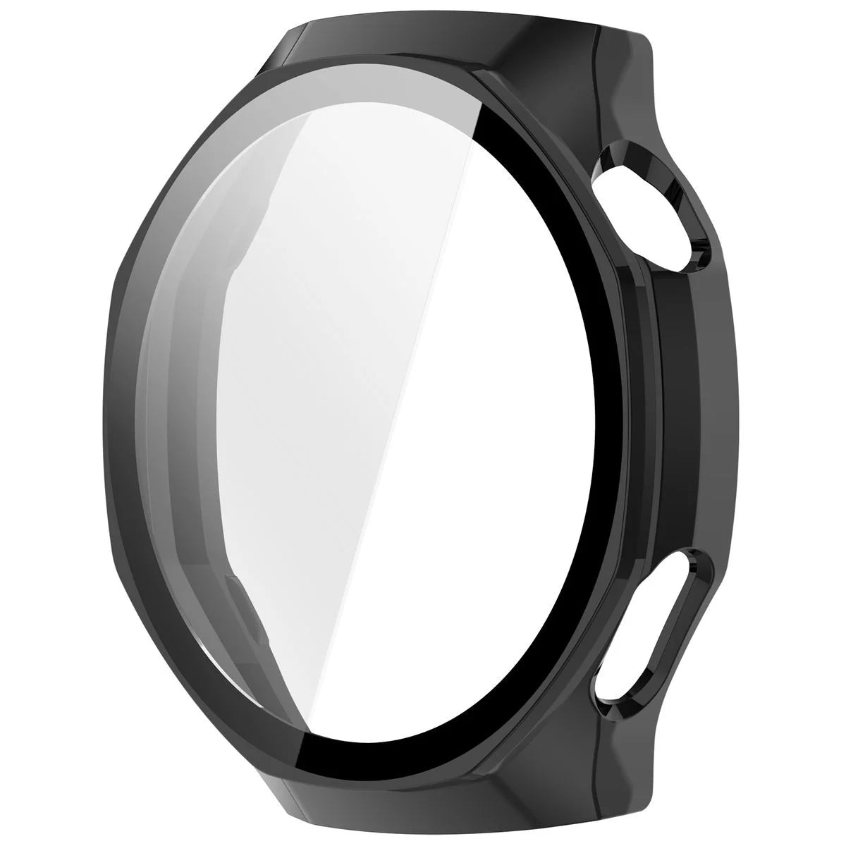 Schutzhülle mit Glas für Huawei Watch GT 7 Pro 46 mm, Bizon Case Watch Adamo, Schwarz (3/8)
