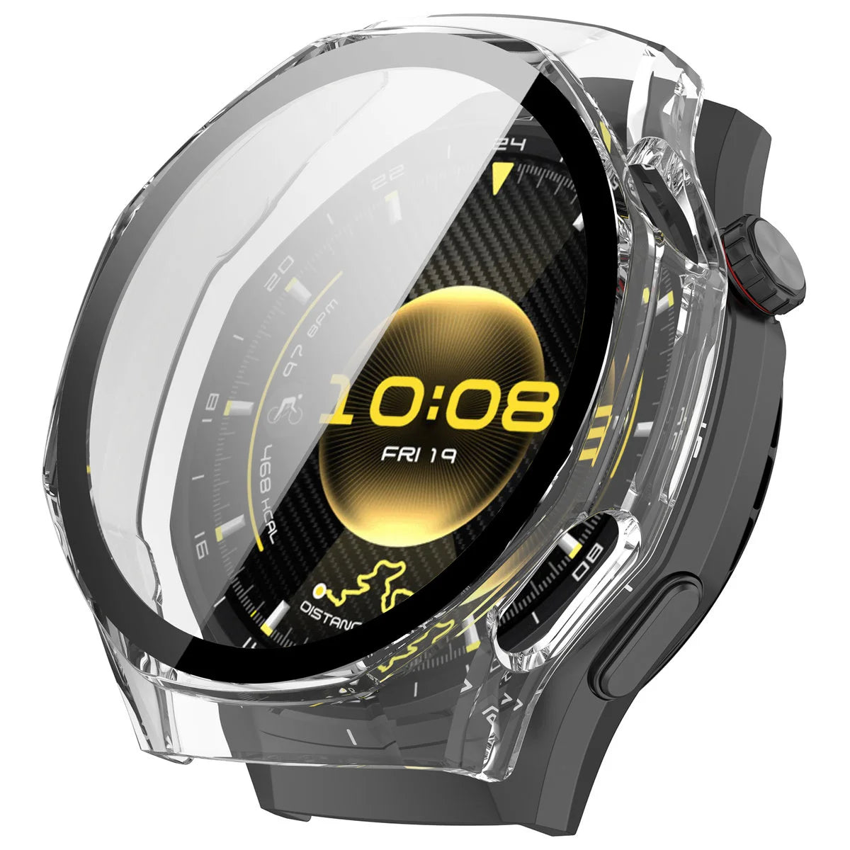 Schutzhülle mit Glas für Huawei Watch GT 7 Pro 46 mm, Bizon Case Watch Adamo, Transparent (4/8)