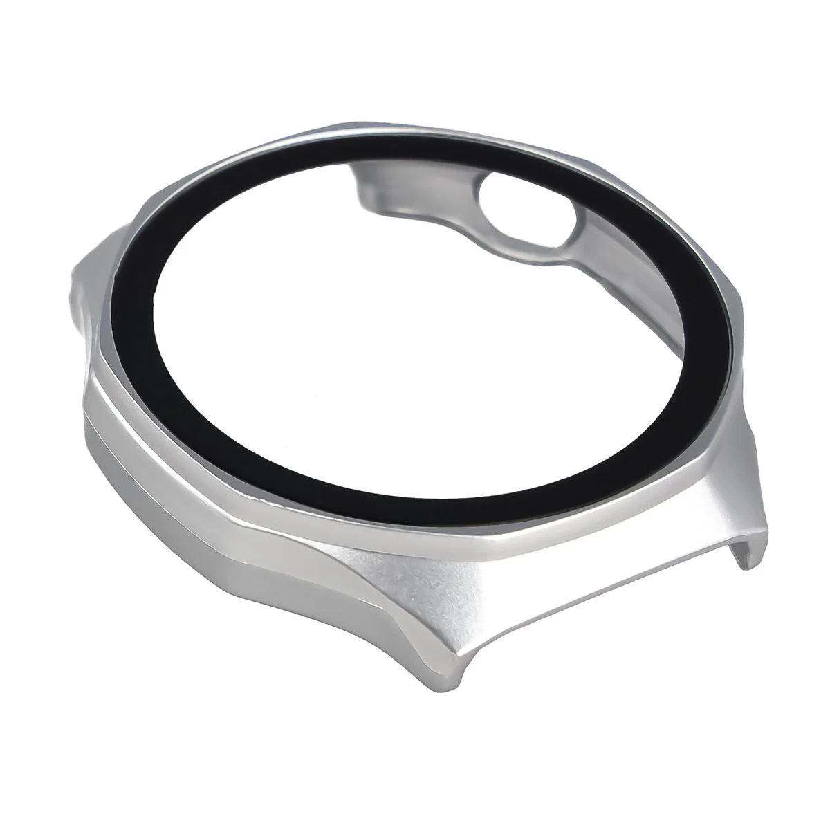 Schutzhülle mit Glas für Huawei Watch GT 7 Pro 46 mm, Bizon Case Watch Adamo, mattes Silbern (7/8)