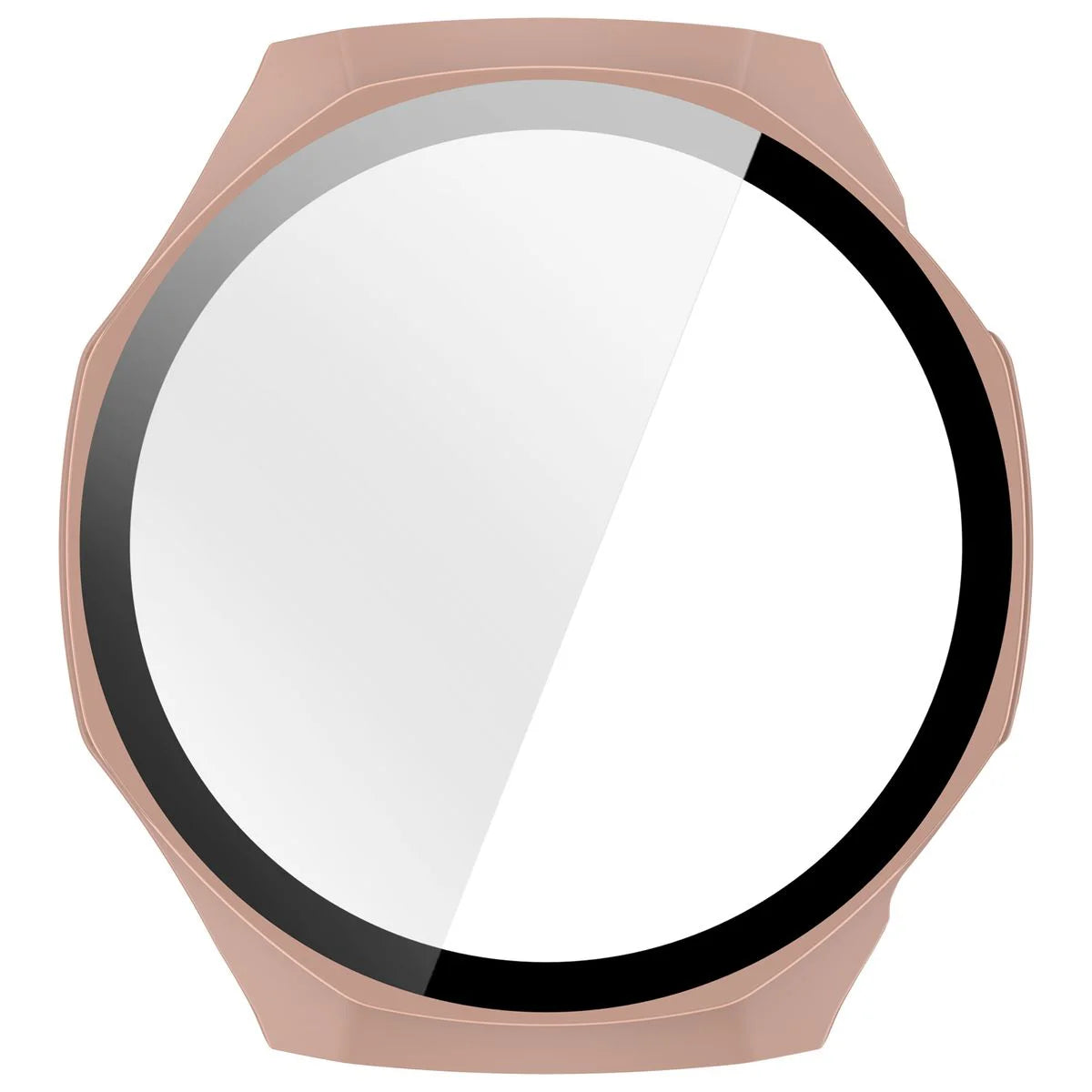 Schutzhülle mit Glas für Huawei Watch GT 7 Pro 46 mm, Bizon Case Watch Adamo, Rosa (8/8)