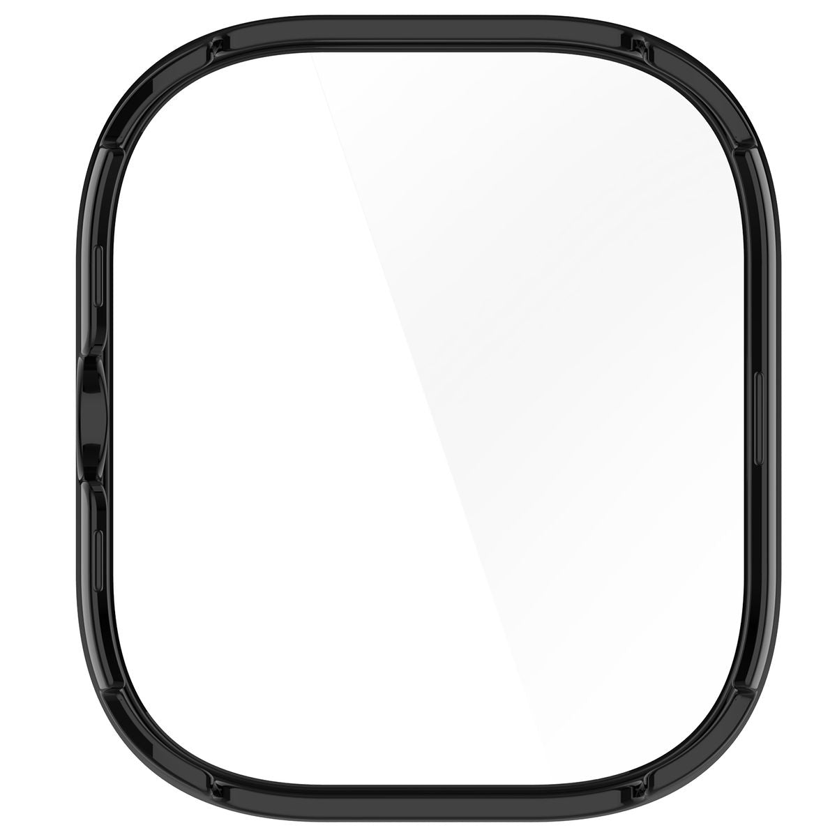 Schutzhülle mit Glas für Xiaomi Redmi Watch 5, Bizon Case Watch Adamo, Schwarz