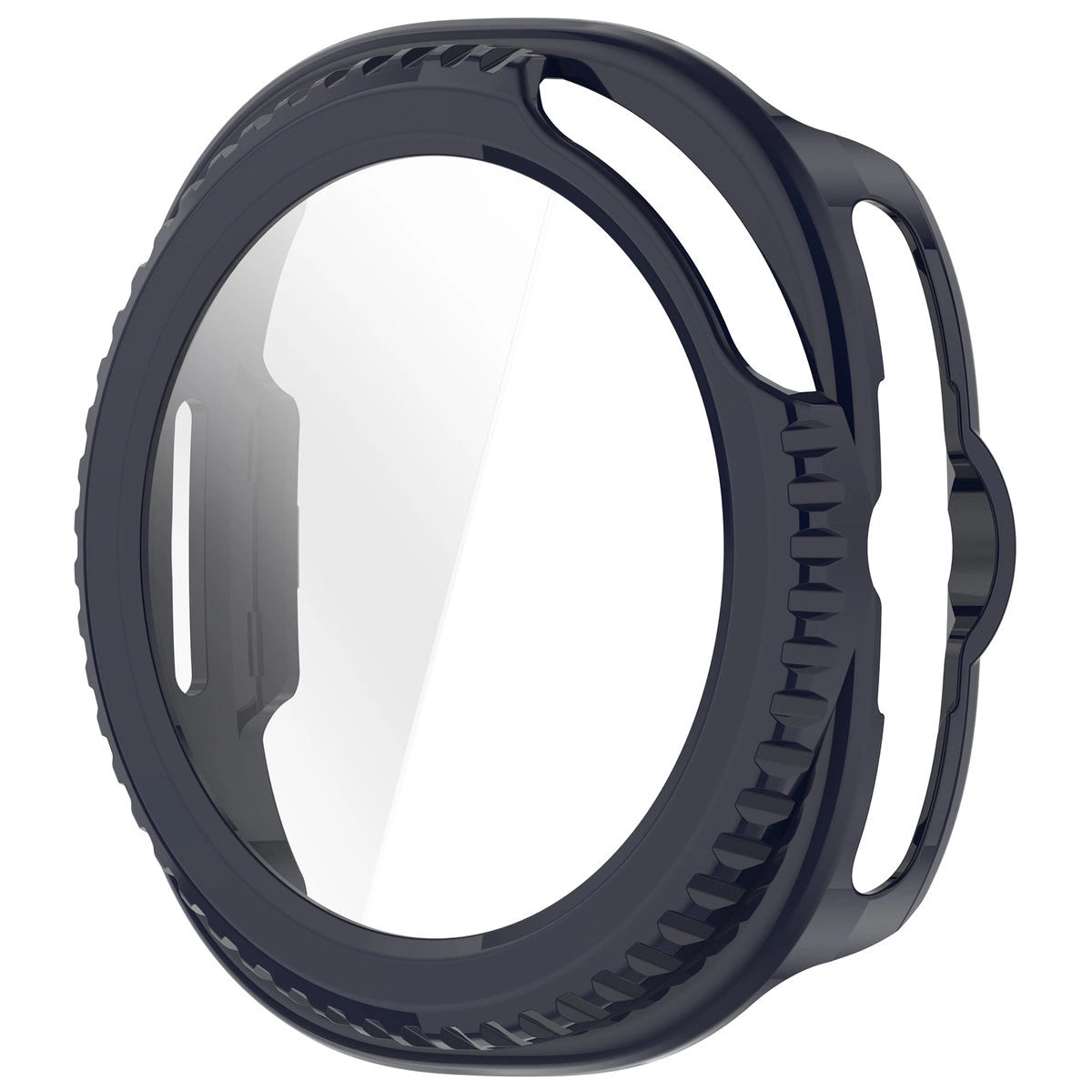 Schutzhülle mit Glas für Samsung Galaxy Watch 8 Classic 46 mm, Bizon Case+Glass Watch, Blau