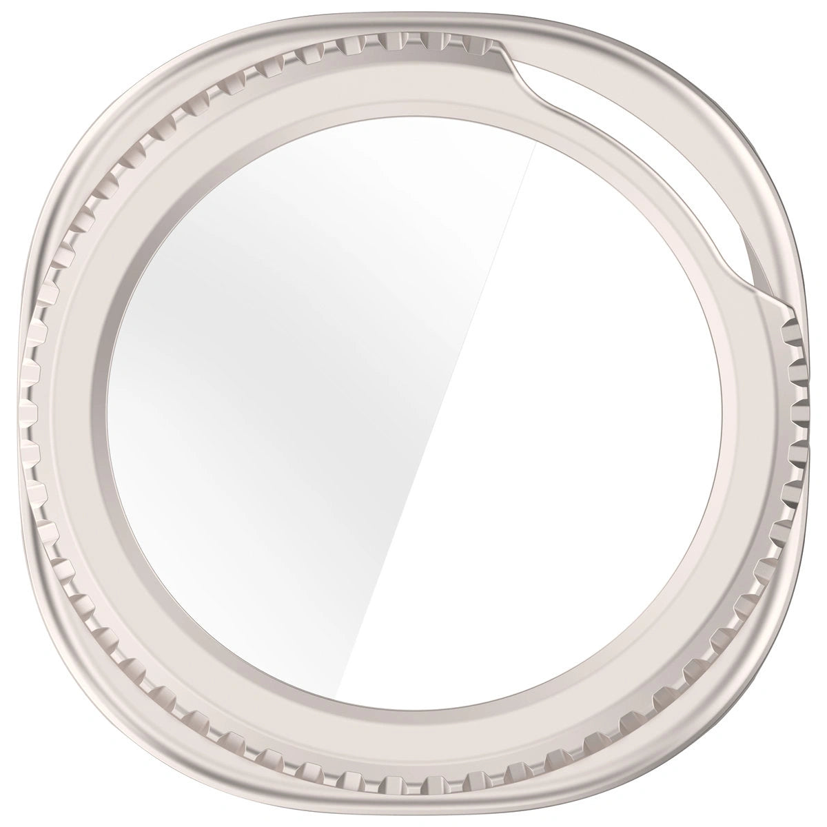 Schutzhülle mit Glas für Samsung Galaxy Watch 8 Classic 46 mm, Bizon Case Watch Adamo, Champagner