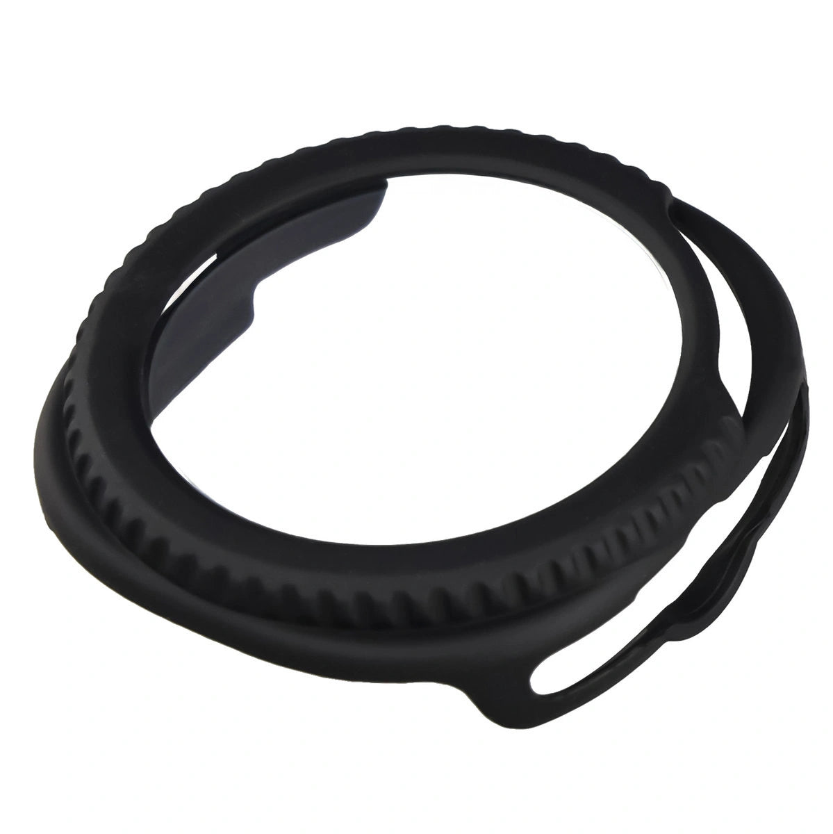 Schutzhülle mit Glas für Samsung Galaxy Watch 8 Classic 46 mm, Bizon Case Watch Adamo, Mattes Schwarz
