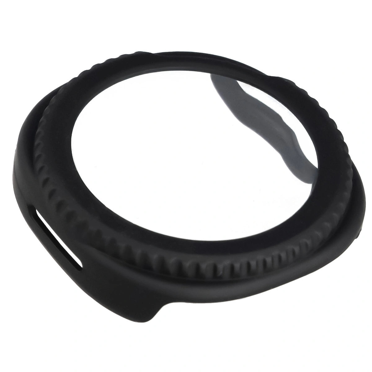 Schutzhülle mit Glas für Samsung Galaxy Watch 8 Classic 46 mm, Bizon Case Watch Adamo, Mattes Schwarz