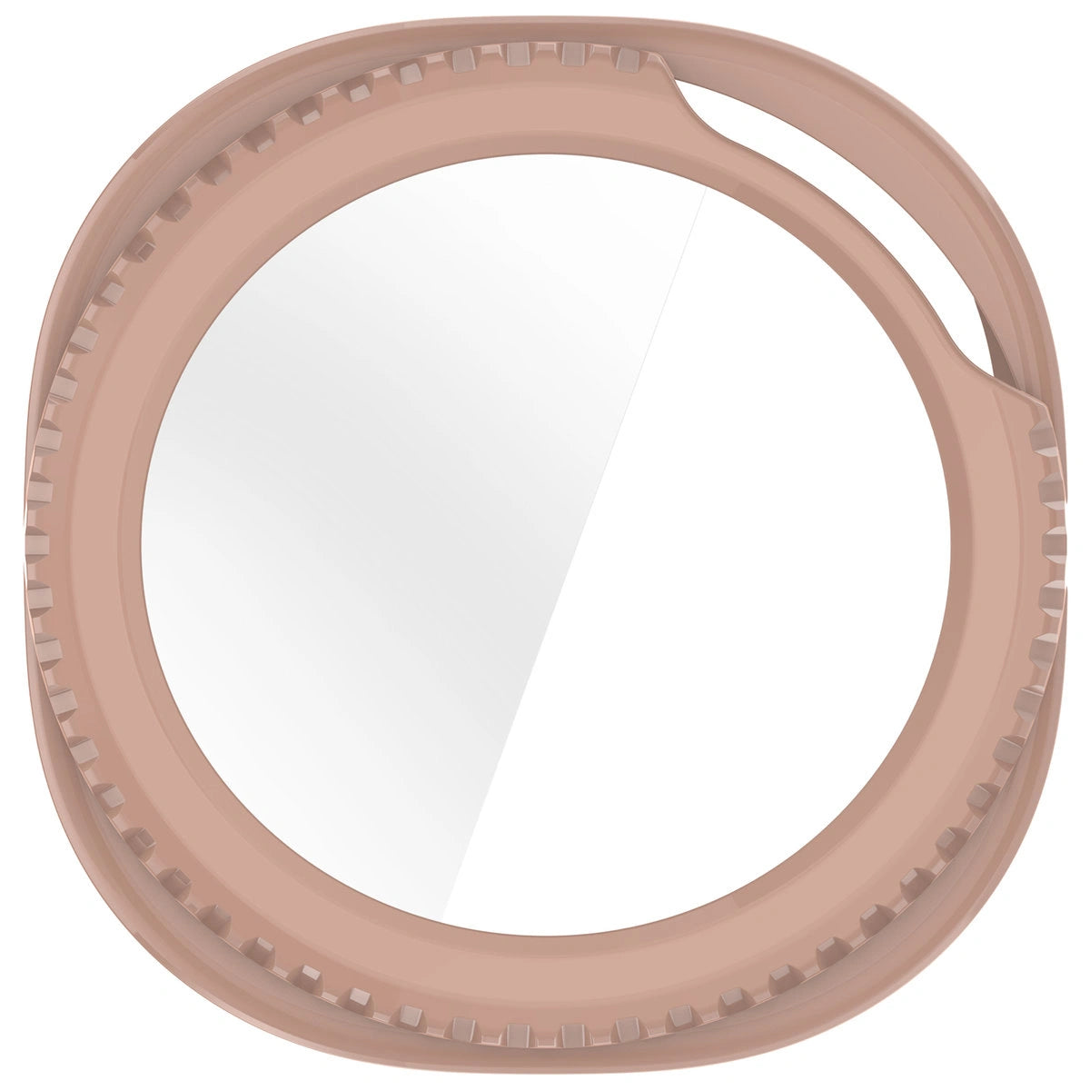 Schutzhülle mit Glas für Samsung Galaxy Watch 8 Classic 46 mm, Bizon Case Watch Adamo, Rosa