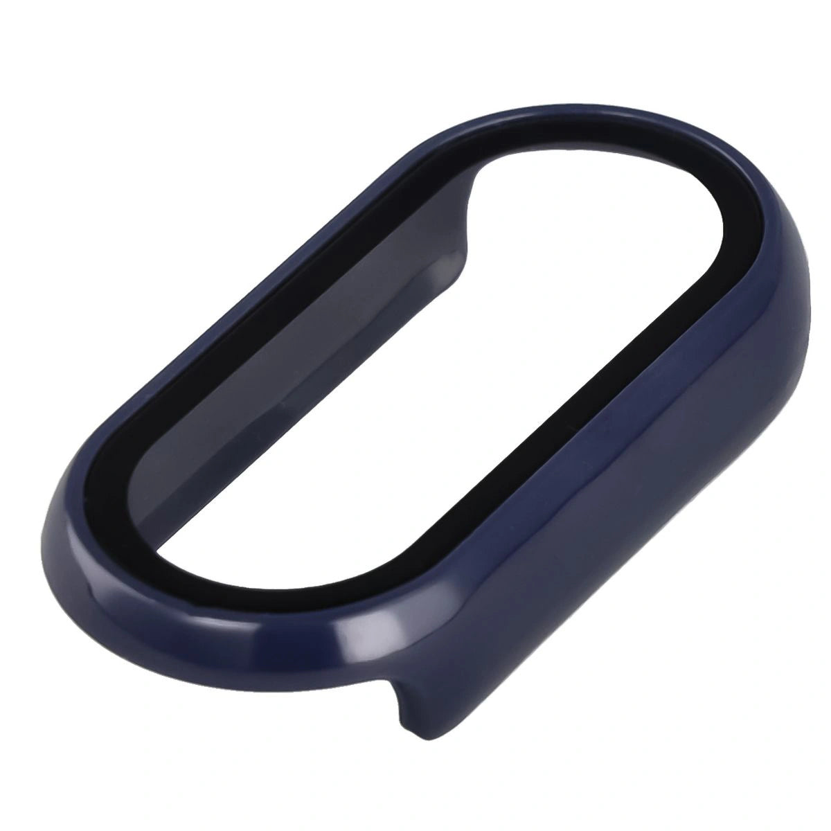 Schutzhülle mit Glas für Xiaomi Smart Band 10, Bizon Case Watch Adamo, Blau