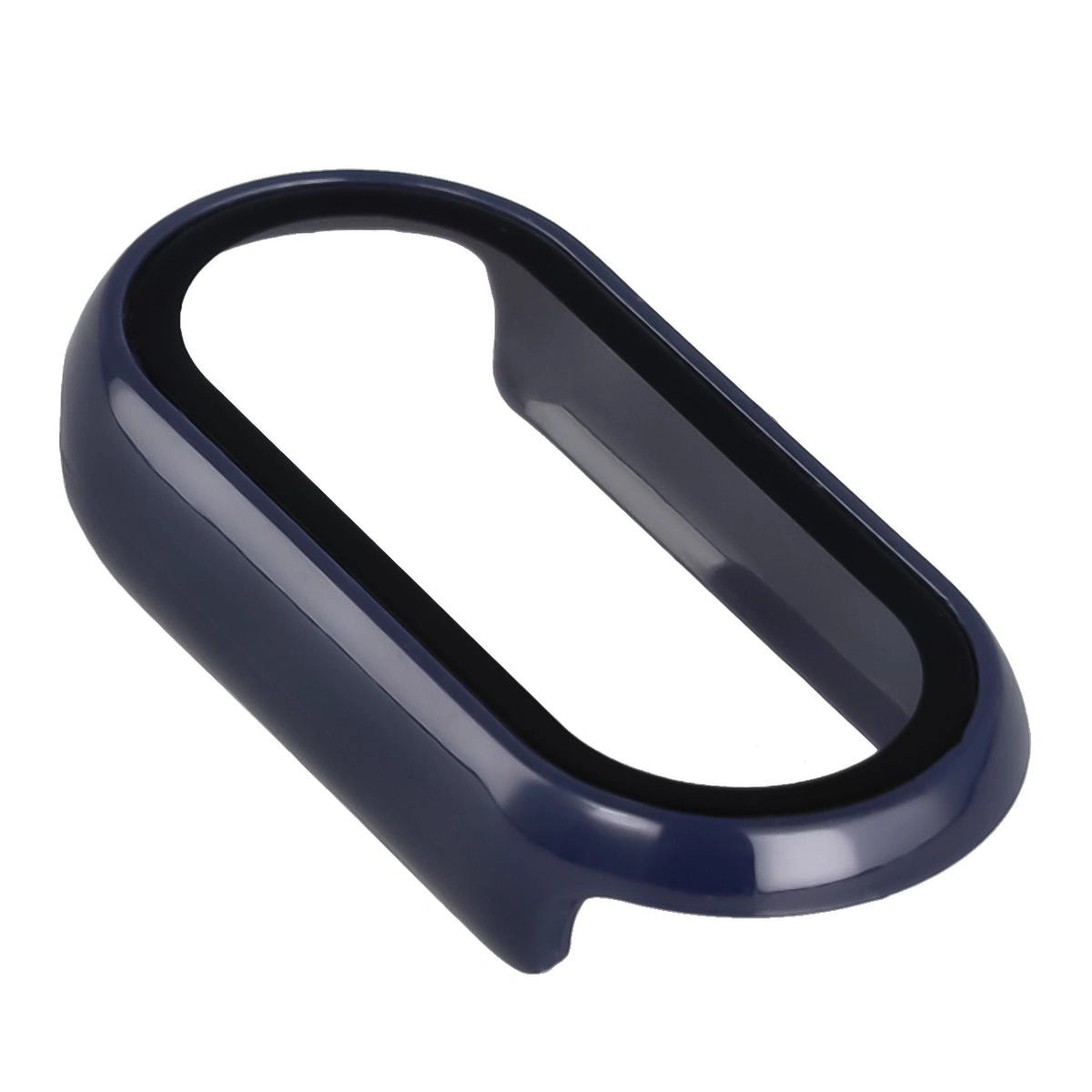 Schutzhülle mit Glas für Xiaomi Smart Band 10, Bizon Case Watch Adamo, Blau