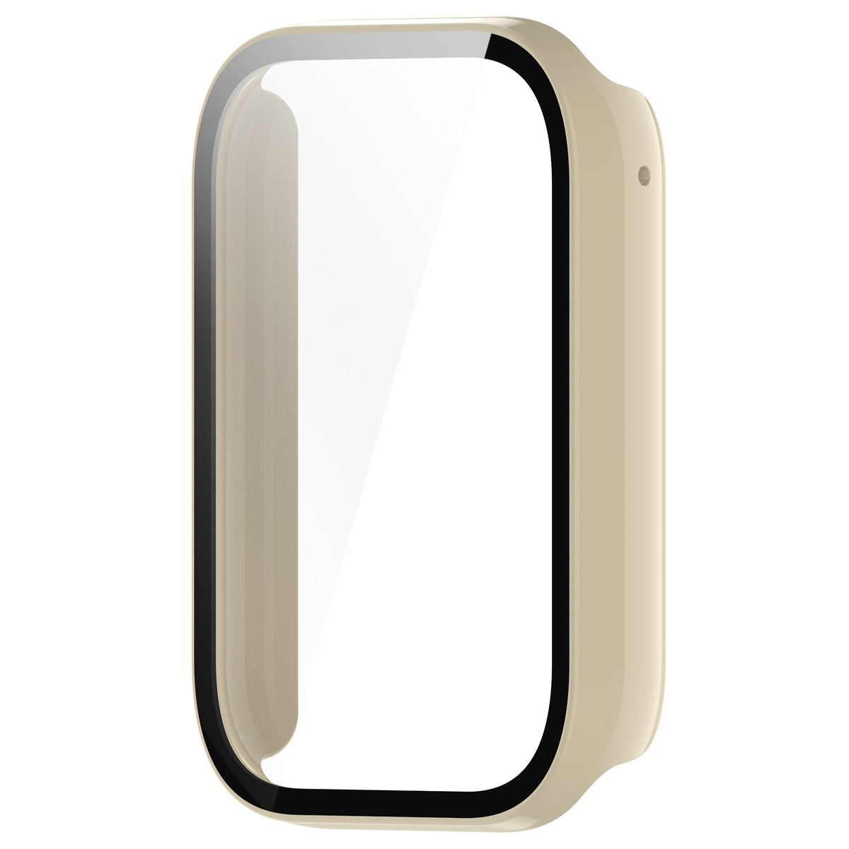 Schutzhülle mit Glas für Xiaomi Mi Smart Band 9 Pro, Bizon Case Watch Adamo, Beige