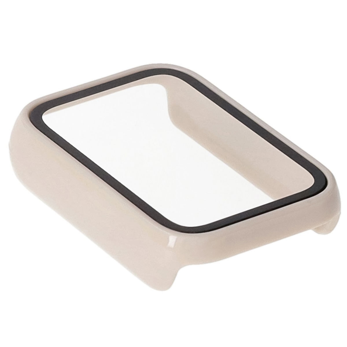 Schutzhülle mit Glas für Xiaomi Mi Smart Band 9 Pro, Bizon Case Watch Adamo, Beige