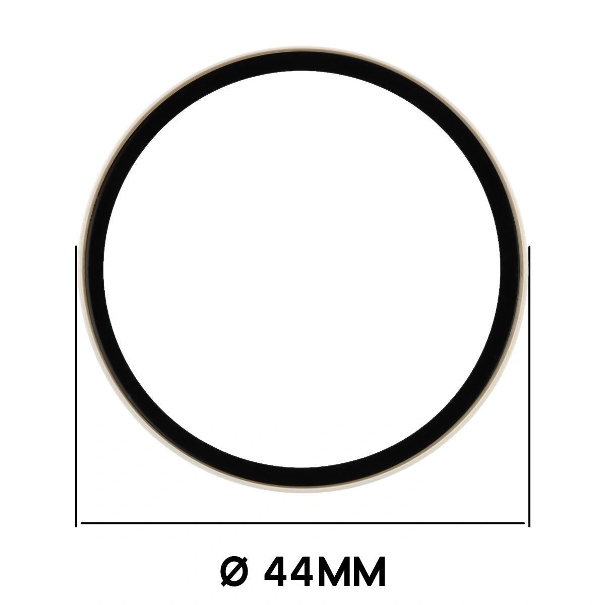 Schutzhülle mit Glas für Xiaomi Watch S4 41 mm, Bizon Case Watch Adamo, Beige