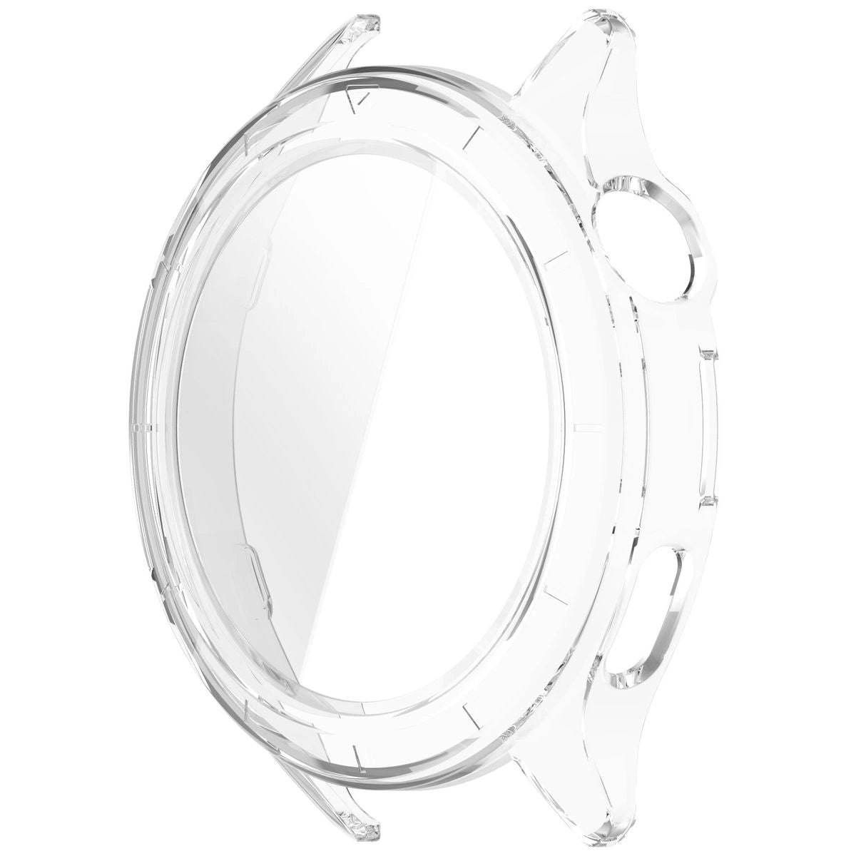 Schutzhülle mit Glas für Xiaomi Watch S4, Bizon Case Watch Adamo, Tranparent