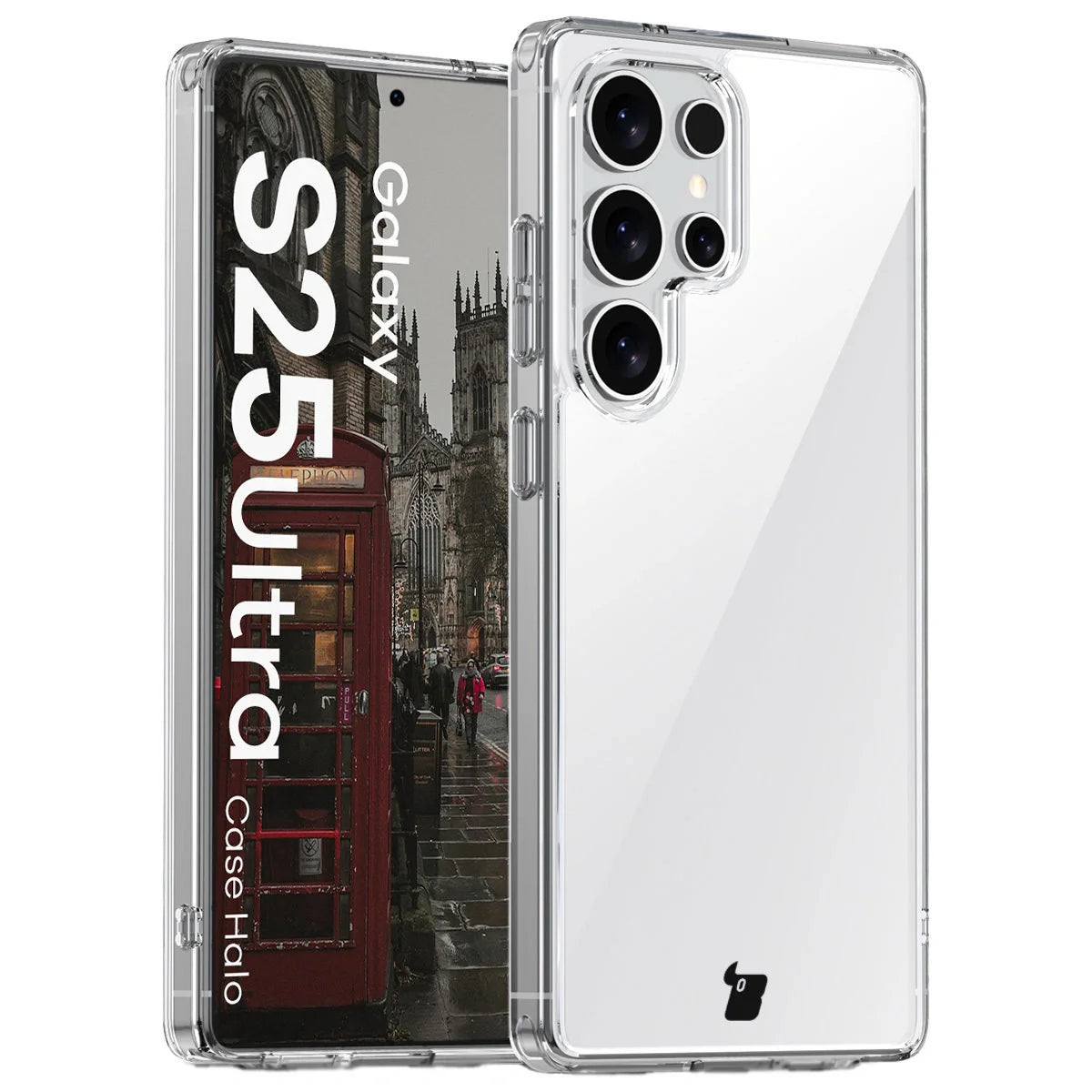 Handyhülle für Galaxy S25 Ultra, Bizon Case Halo, Transparent