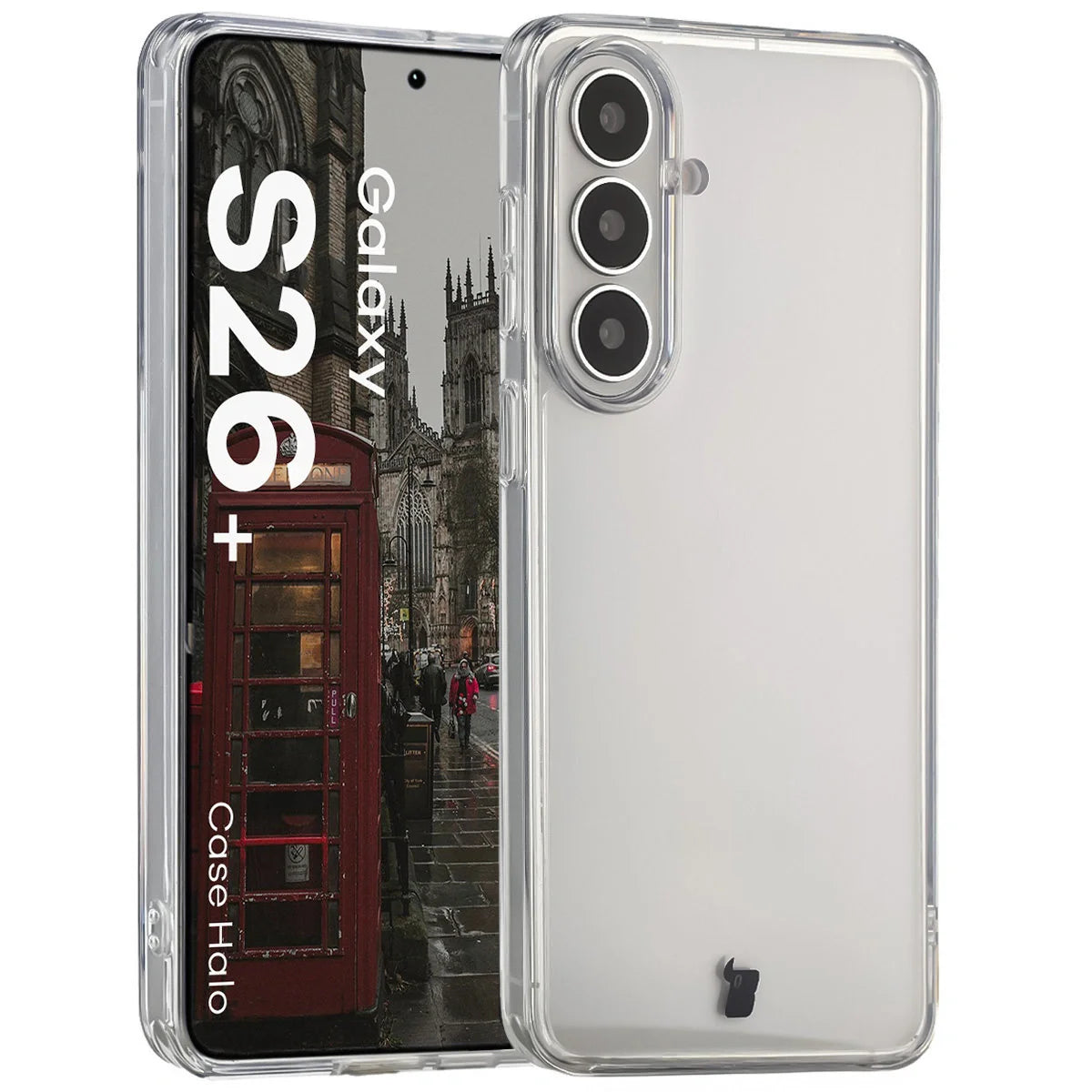 Handyhülle für Galaxy S26 Plus, Bizon Case Halo, Transparent