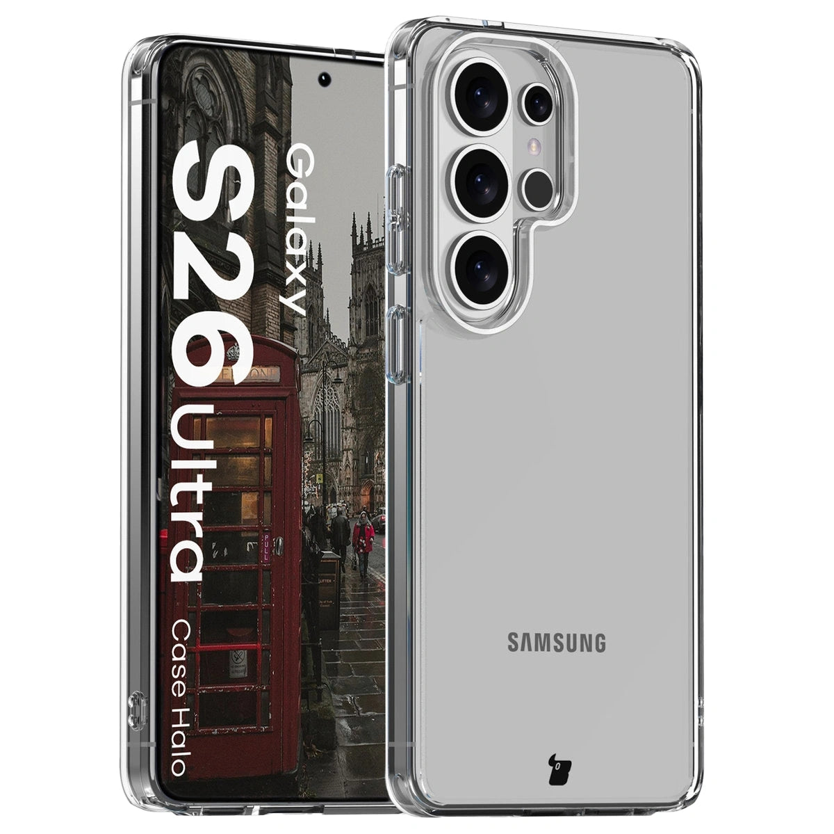 Handyhülle für Galaxy S26 Ultra, Bizon Case Halo, Transparent