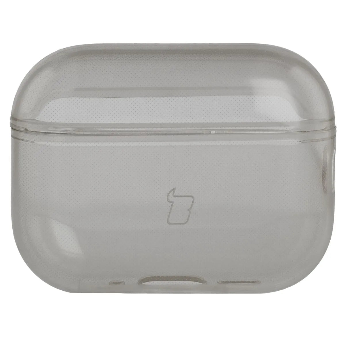 Elastische Hülle mit Karabiner für AirPods Pro 3, Bizon Case Headphone Clear, Transparent-Schwarz