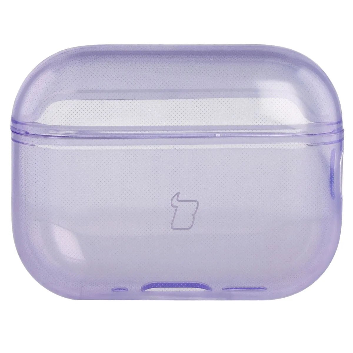 Elastische Hülle mit Karabiner für AirPods Pro 3, Bizon Case Headphone Clear, Transparent-Violett