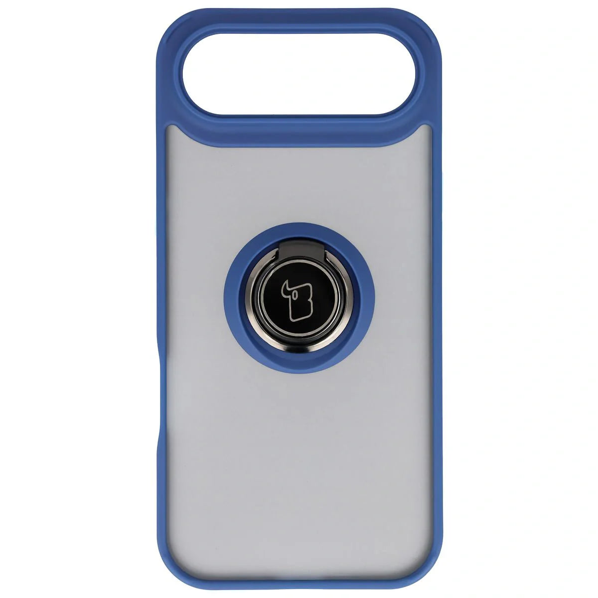 Handyhülle mit Fingergriff für iPhone Air, Bizon Case Hybrid Ring, getönt mit dunkelblauem Rahmen