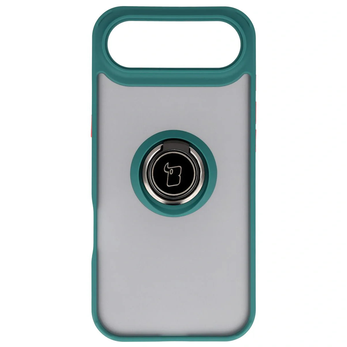 Handyhülle mit Fingergriff für iPhone Air, Bizon Case Hybrid Ring, getönt mit dunkelgrünem Rahmen