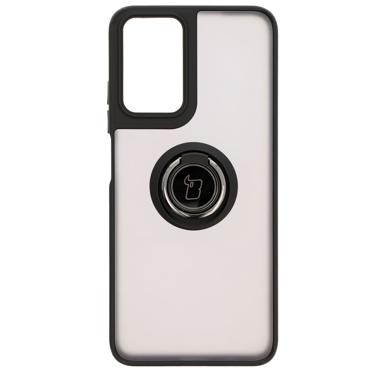 Handyhülle mit Fingergriff für Motorola Moto G35 5G, Bizon Case Hybrid Ring, getönt mit schwarzem Rahmen