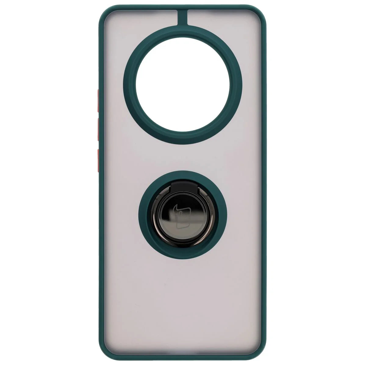 Handyhülle mit Fingergriff für Realme 14 Pro 5G, Bizon Case Hybrid Ring, getönt mit dunkelgrünem Rahmen