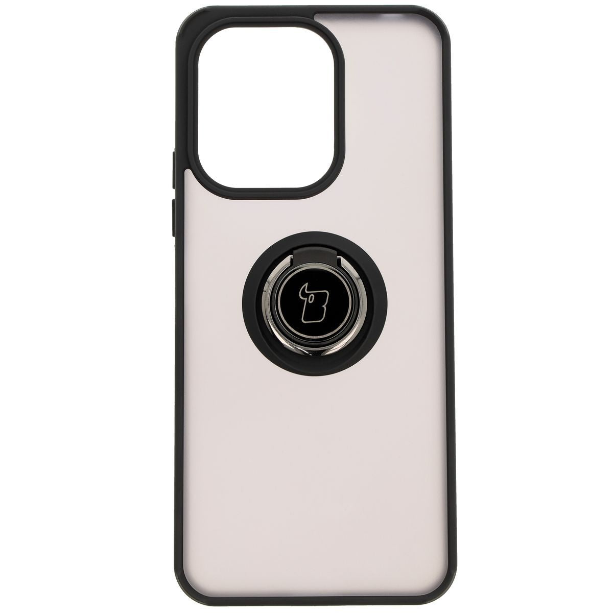 Handyhülle mit Fingergriff für Xiaomi Redmi 13 4G, Bizon Case Hybrid Ring, getönt mit schwarzem Rahmen