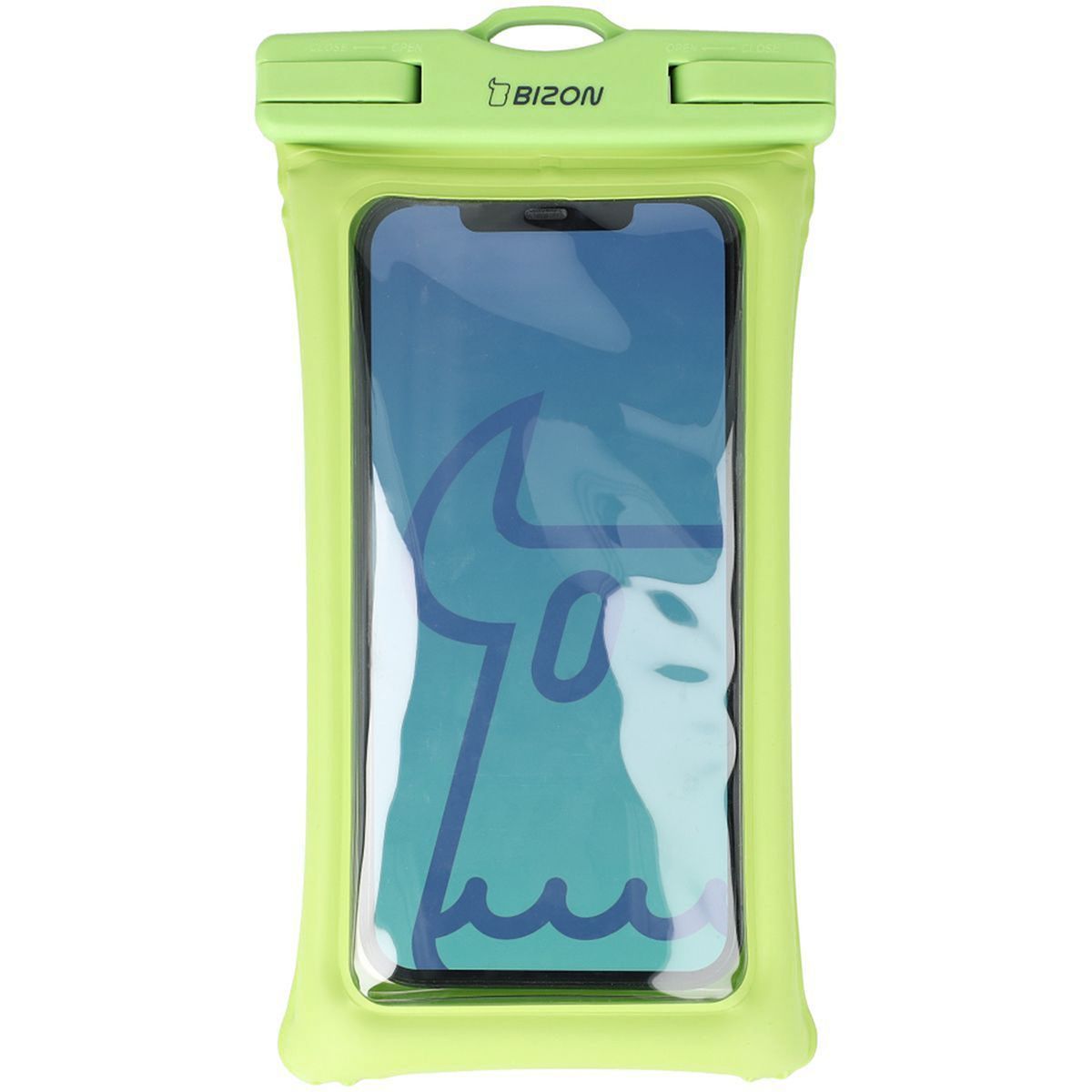 Wasserdichte Handyhülle Bizon Case Hydrofloat, Grün