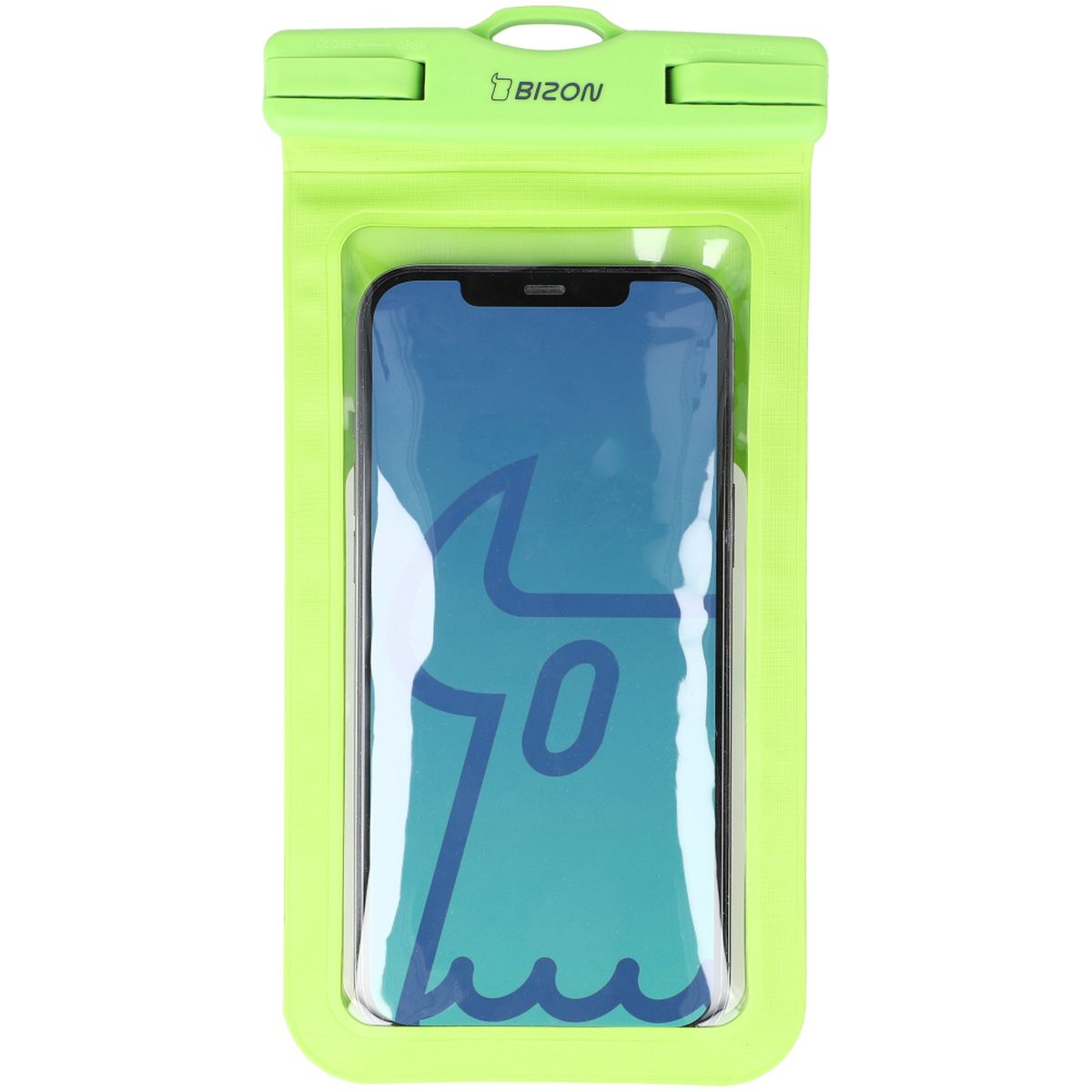 Wasserdichte Handyhülle Bizon Case Hydrowrap, 2 Stück, Grün
