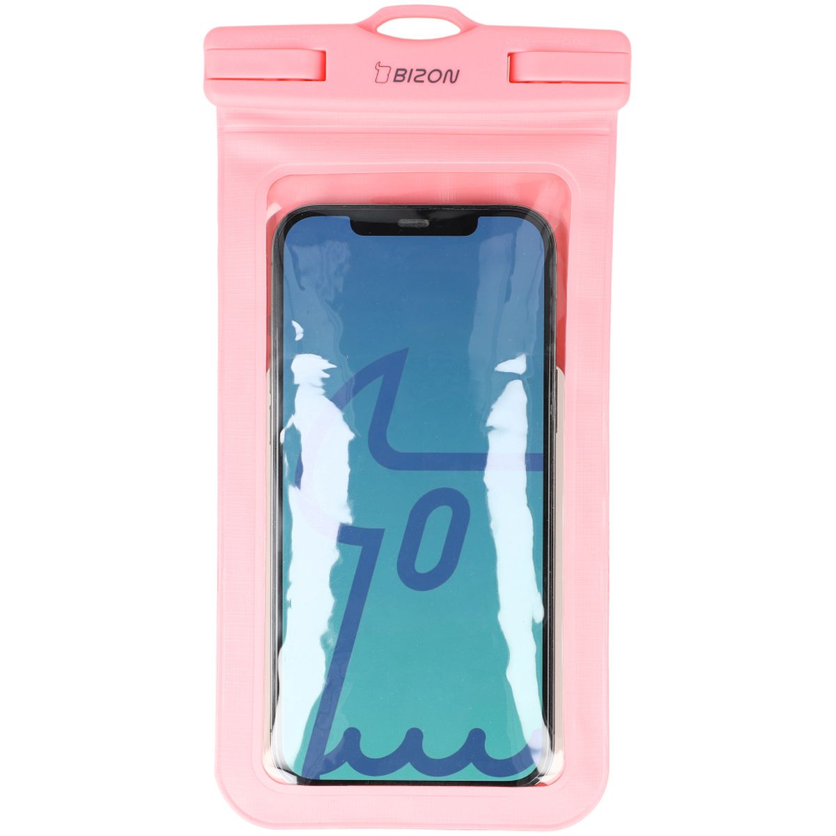 Wasserdichte Handyhülle Bizon Case Hydrowrap, 2 Stück, Rosa