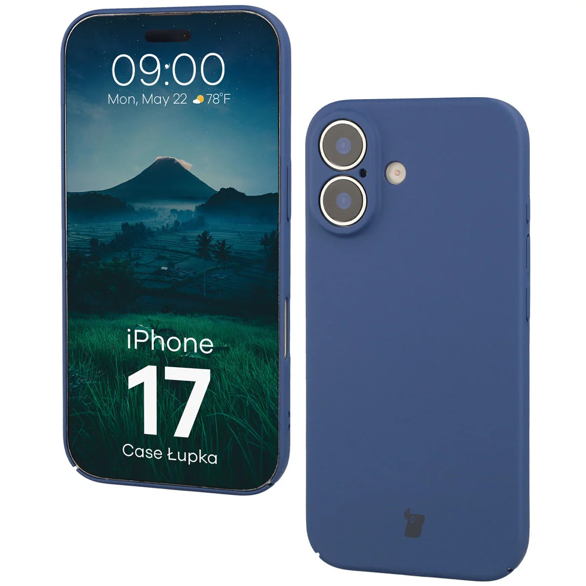 Handyhülle für iPhone 17, Bizon Case Lupka, Blau