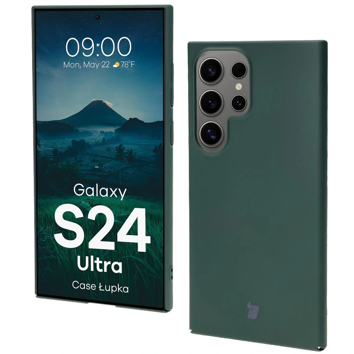 Handyhülle für Galaxy S24 Ultra, Bizon Case Lupka, Grün