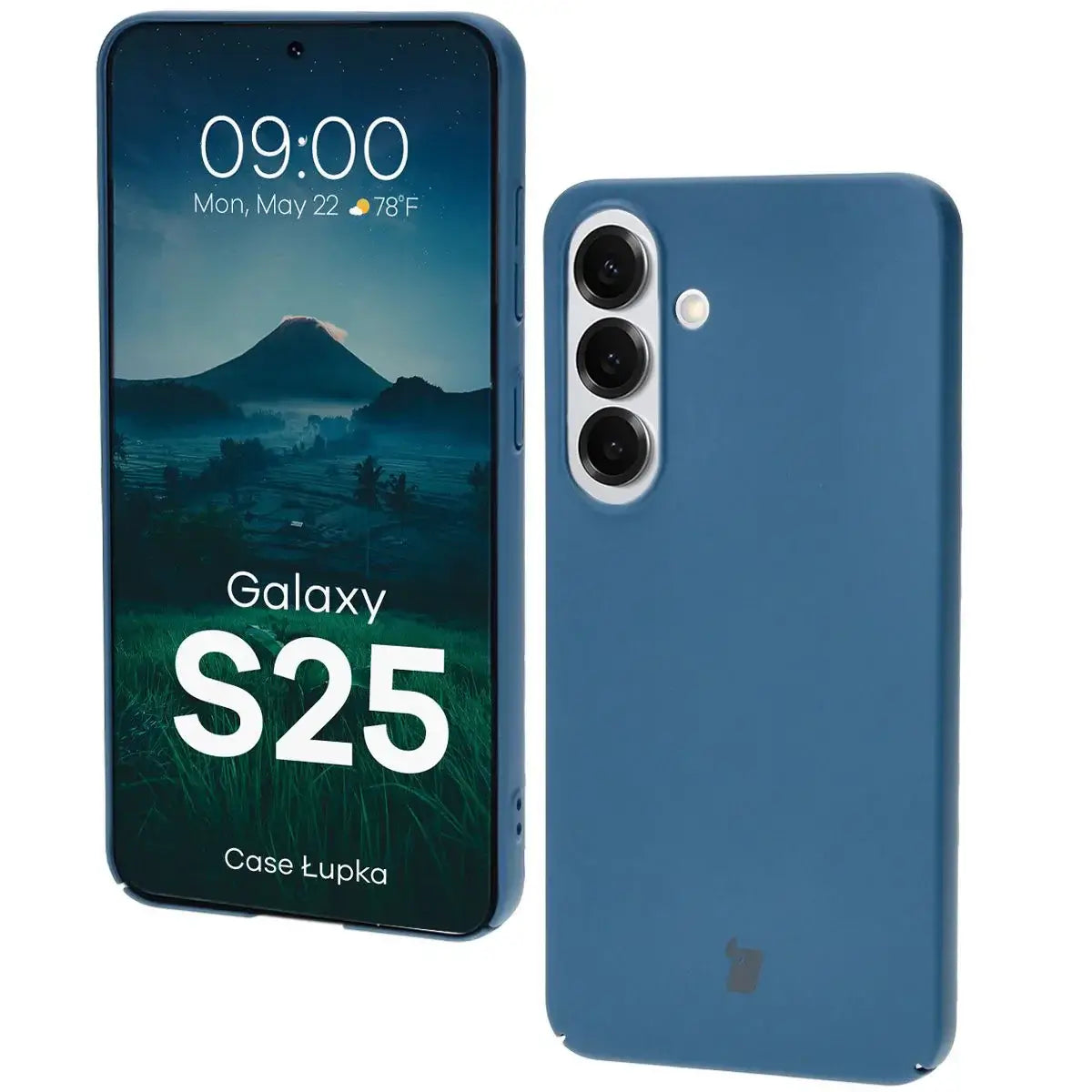 Handyhülle für Galaxy S25, Bizon Case Lupka, Blau