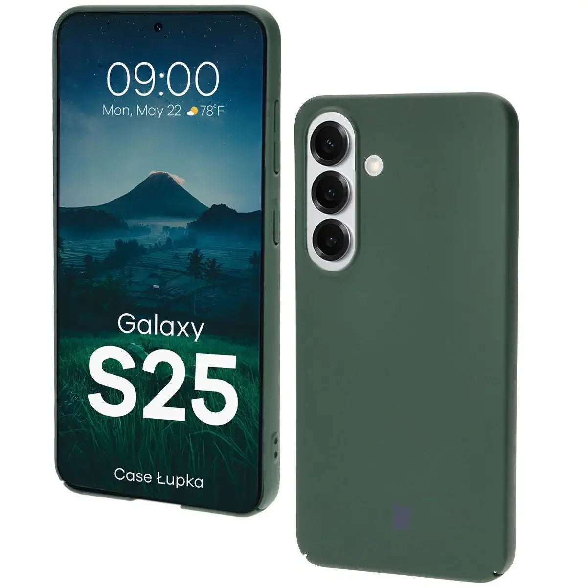 Handyhülle für Galaxy S25, Bizon Case Lupka, Grün
