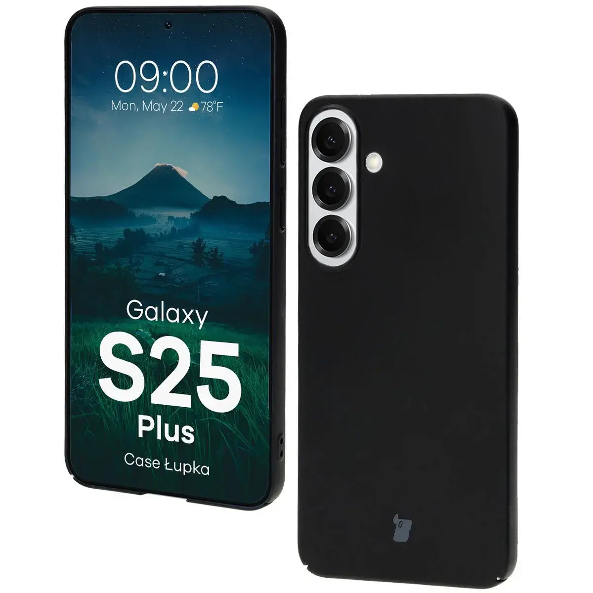 Handyhülle für Galaxy S25 Plus, Bizon Case Lupka, Schwarz