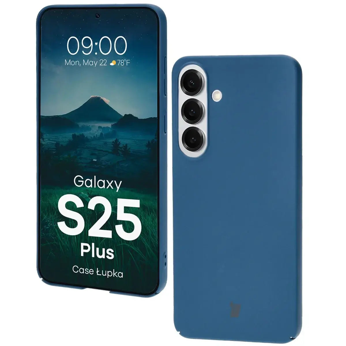 Handyhülle für Galaxy S25 Plus, Bizon Case Lupka, Blau