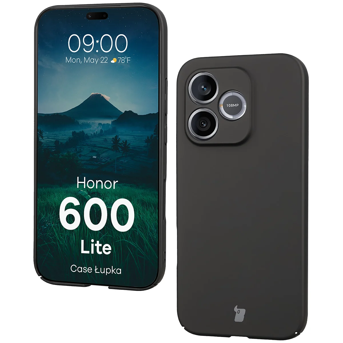 Handyhülle für Honor 600 Lite 5G, Bizon Case Lupka, Schwarz
