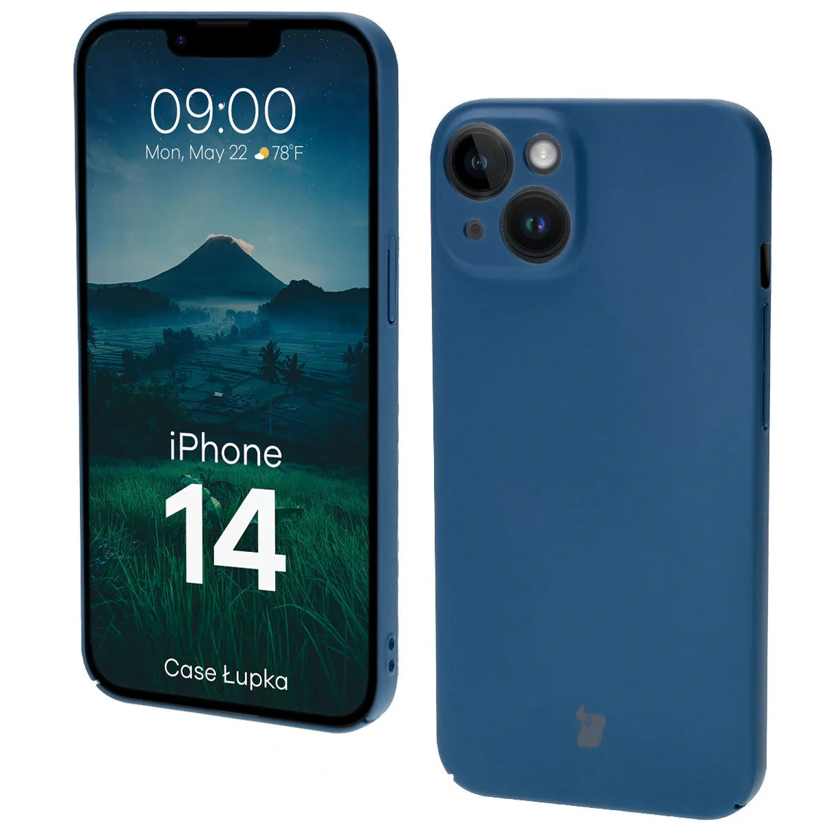 Handyhülle für iPhone 14, Bizon Case Lupka, Blau