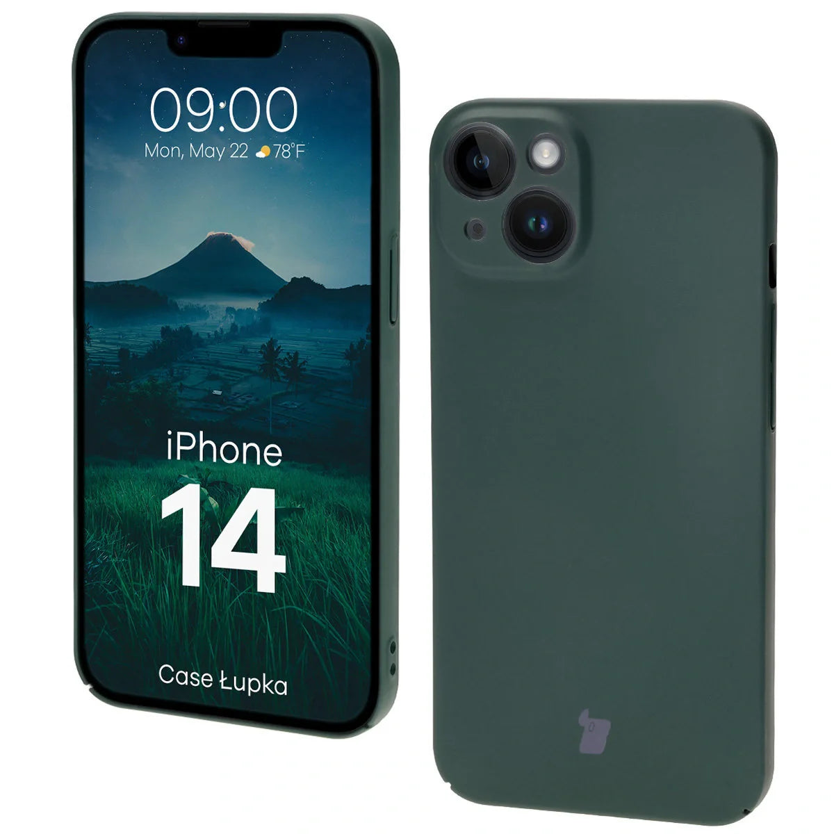 Handyhülle für iPhone 14, Bizon Case Lupka, Grün