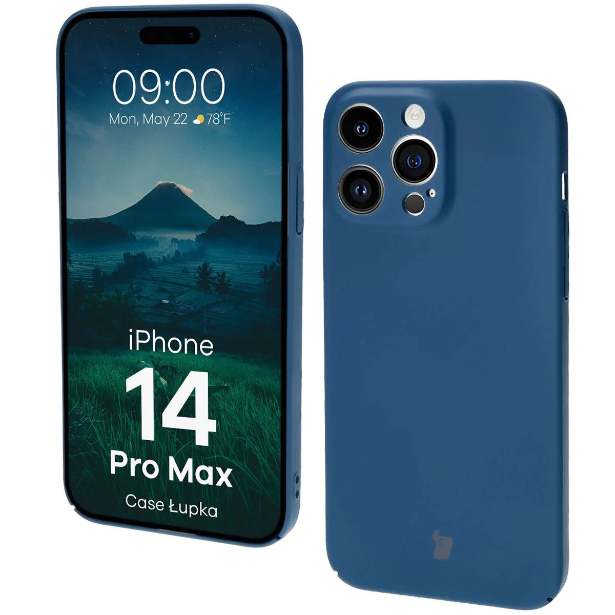 Handyhülle für iPhone 14 Pro Max, Bizon Case Lupka, Blau