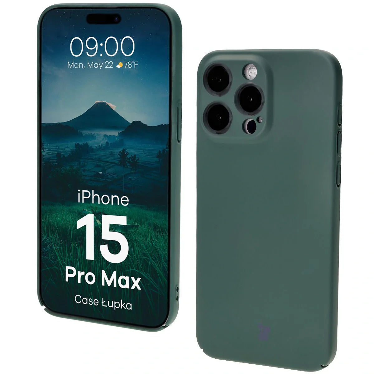 Handyhülle für iPhone 15 Pro Max, Bizon Case Lupka, Grün