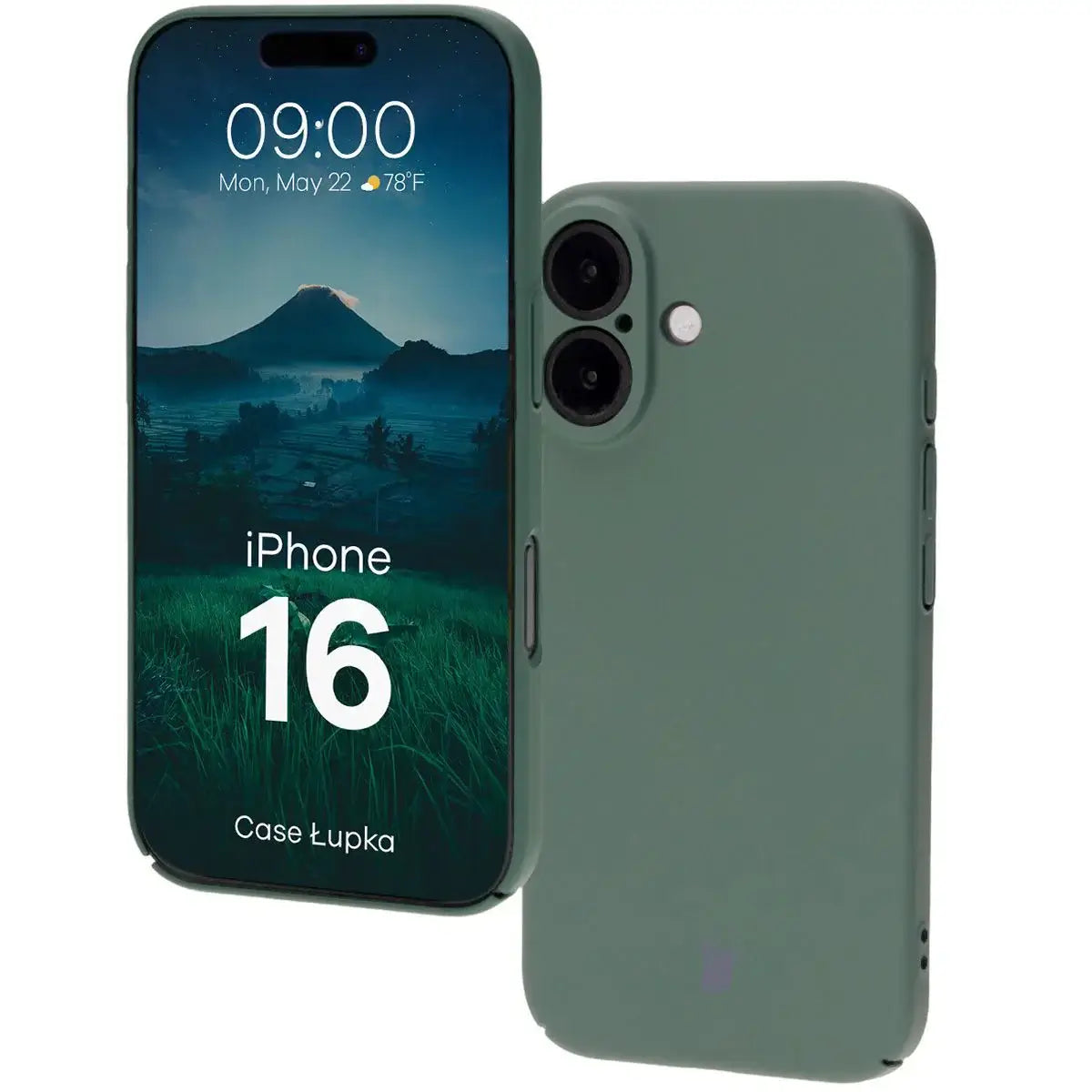 Handyhülle für iPhone 16, Bizon Case Lupka, Grün