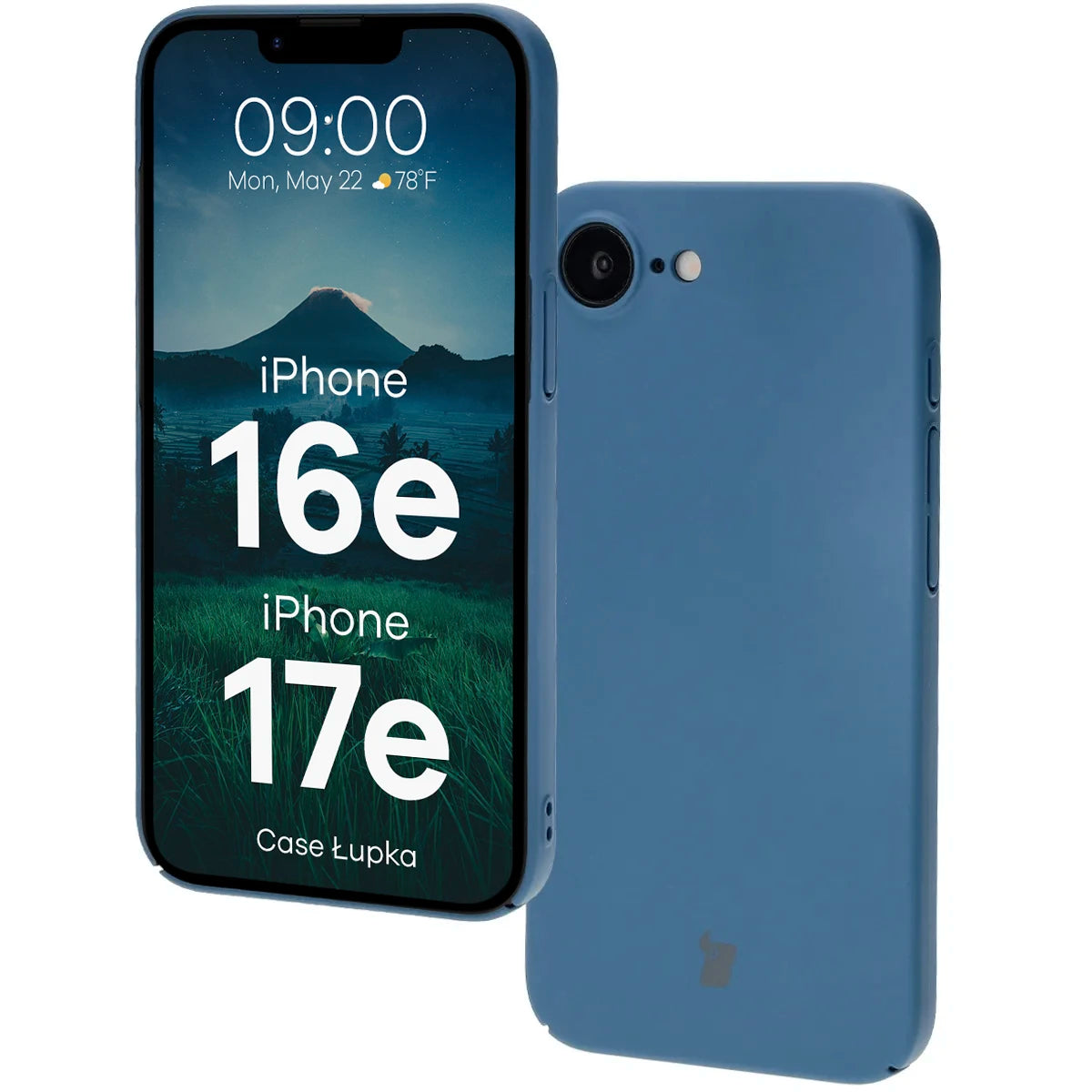Handyhülle für iPhone 17e / 16e, Bizon Case Lupka, Blau