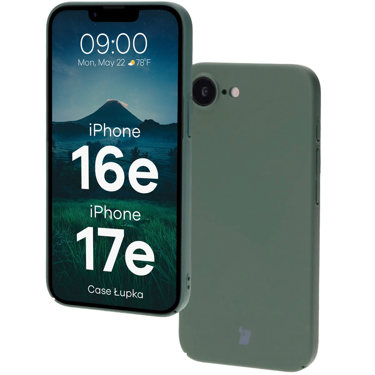 Handyhülle für iPhone 17e / 16e, Bizon Case Lupka, Grün