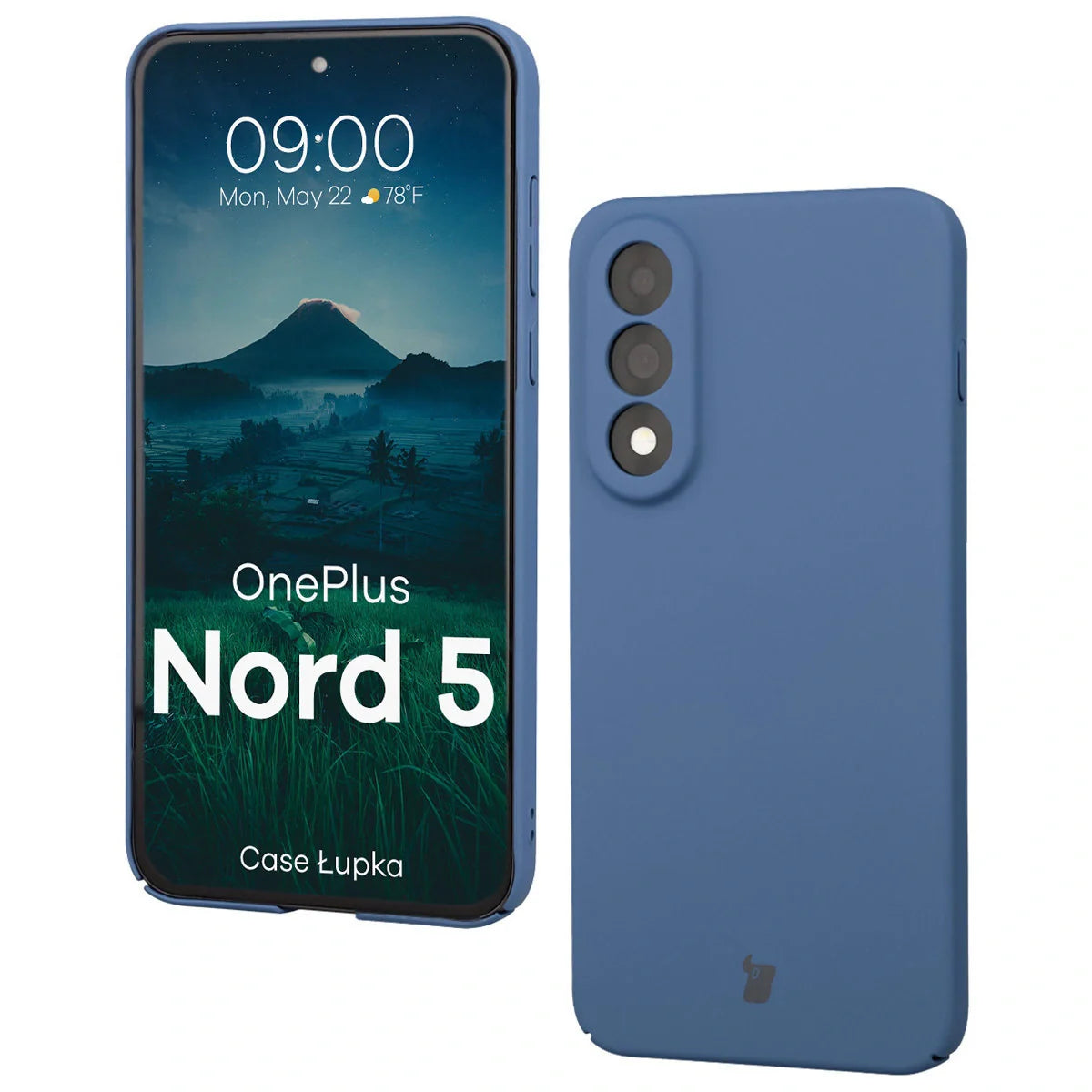 Handyhülle für OnePlus Nord 5, Bizon Case Lupka, Blau