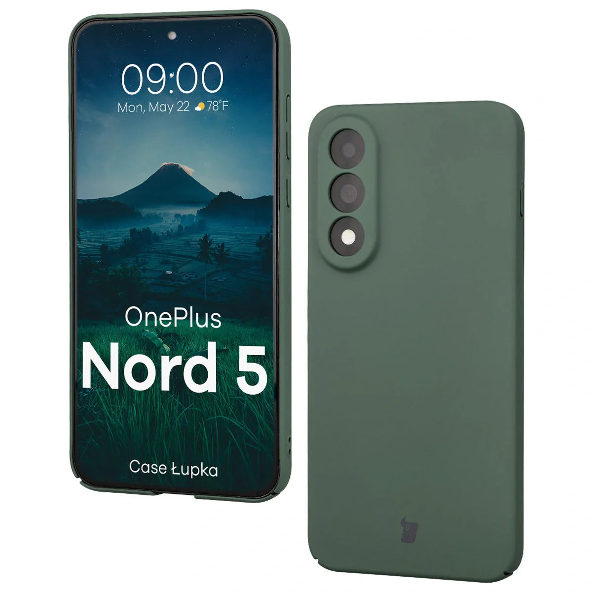 Handyhülle für OnePlus Nord 5, Bizon Case Lupka, Grün