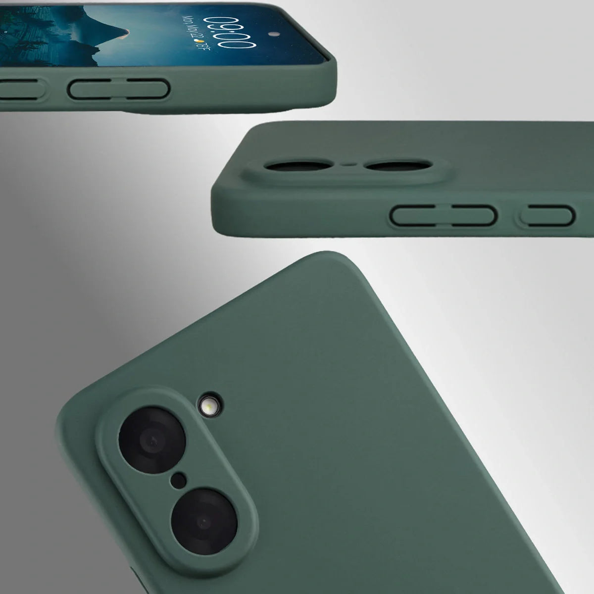 Handyhülle für OnePlus Nord CE5 5G, Bizon Case Lupka, Grün