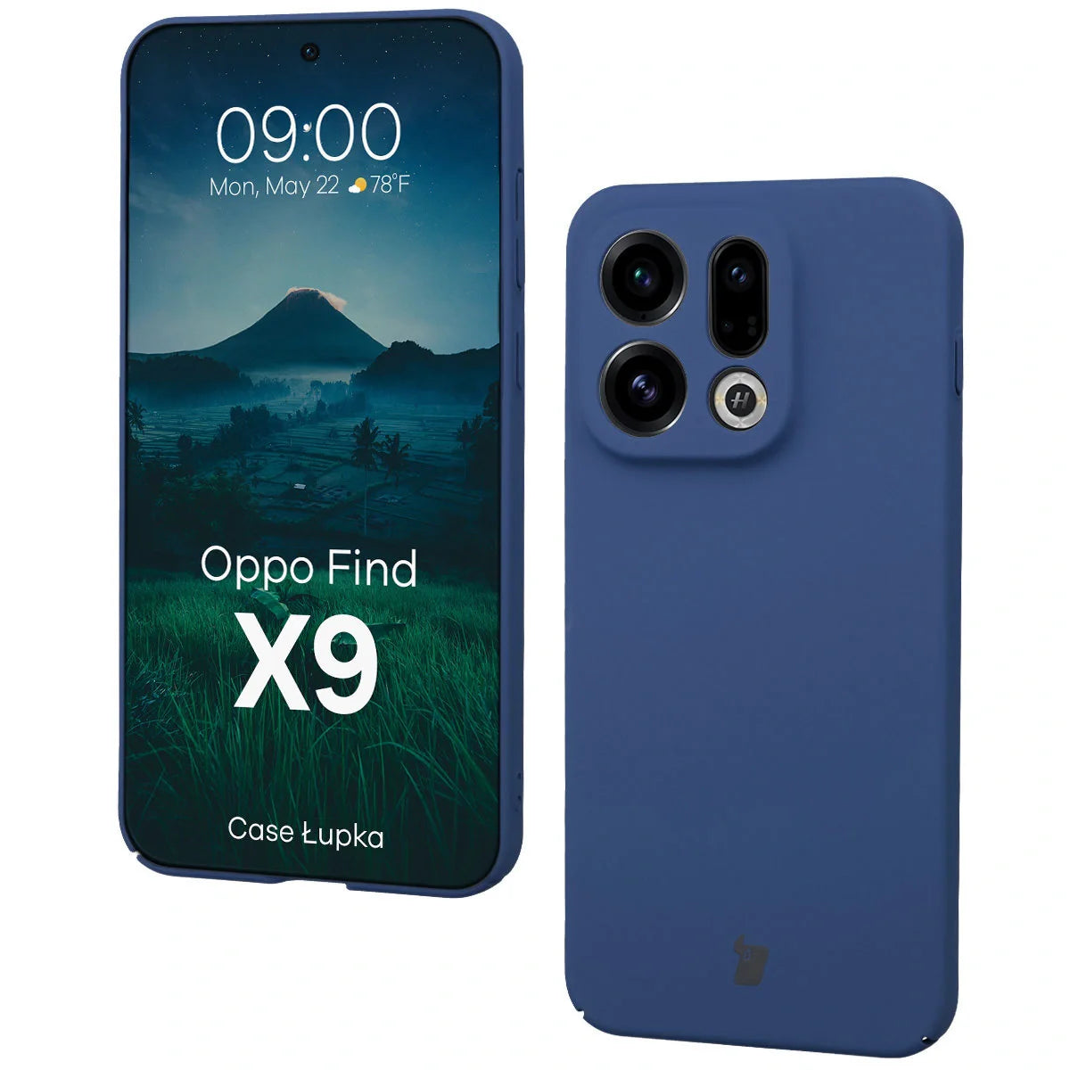 Handyhülle für Oppo Find X9, Bizon Case Lupka, Blau