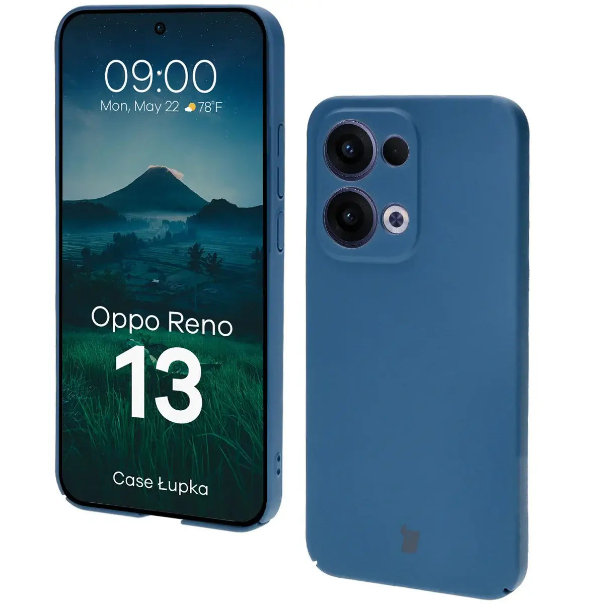 Handyhülle für Oppo Reno13, Bizon Case Lupka, Blau