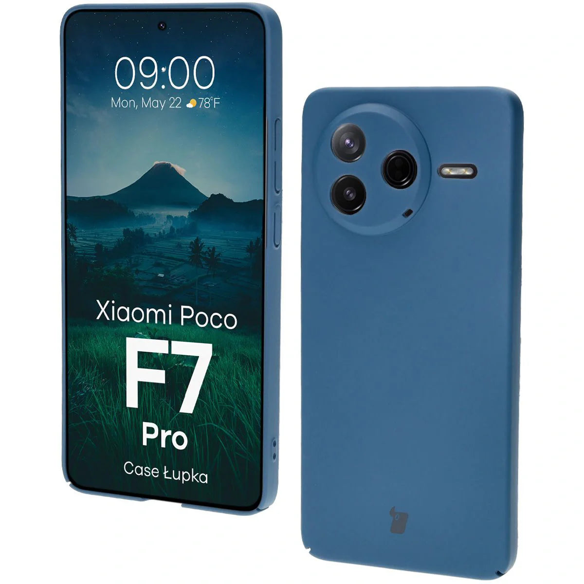 Handyhülle für Xiaomi Poco F7 Pro, Bizon Case Lupka, Blau